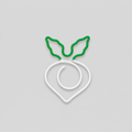 10PCS Lovely Carrot-Shaped Paper Clips