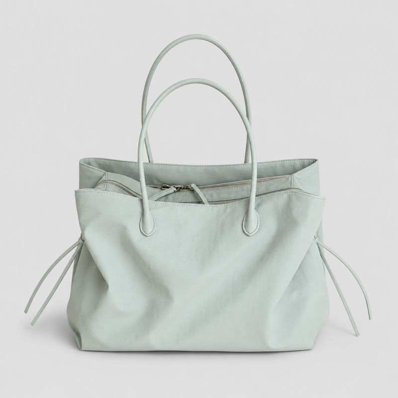 Drawstring Long Handle Tote