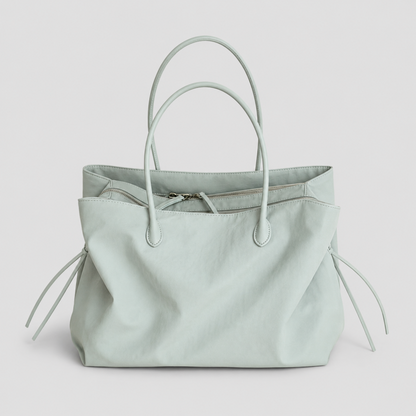 Drawstring Long Handle Tote