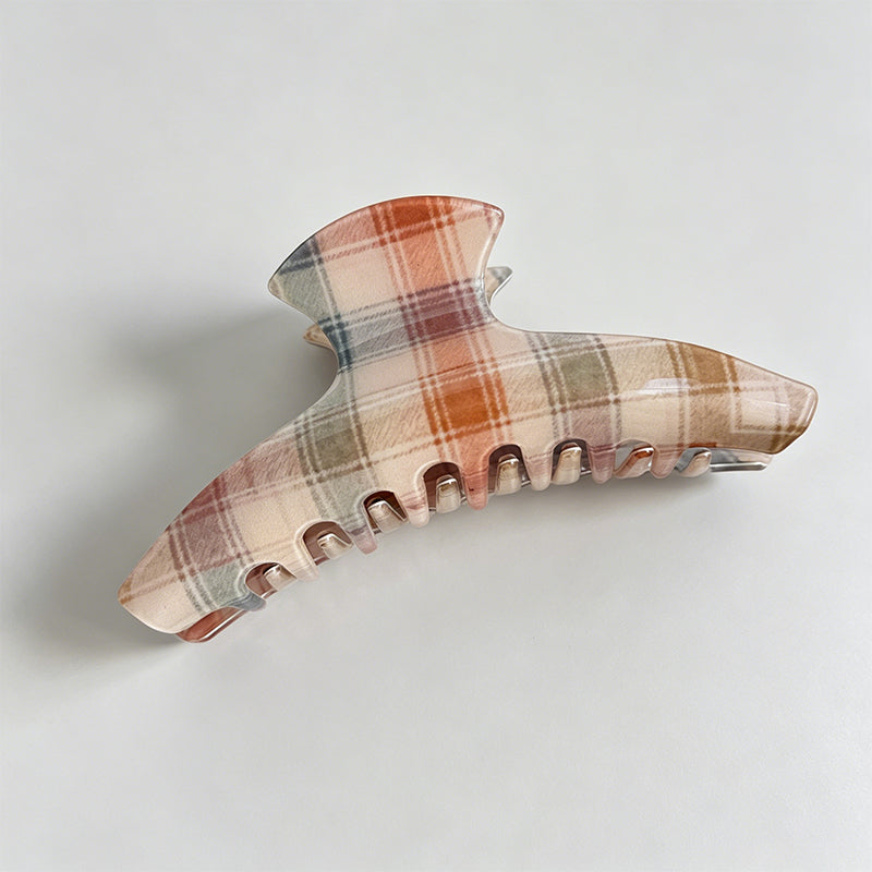 Checkered Acrylic Medium Hair - Shopdayla Wholesale - #2130