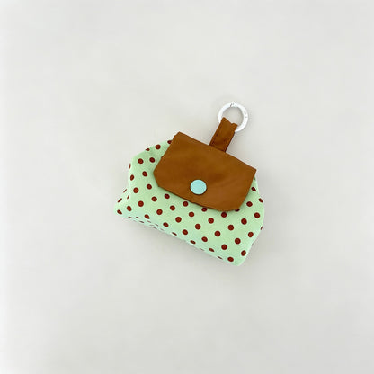 Plaid Coin Purse with Flap