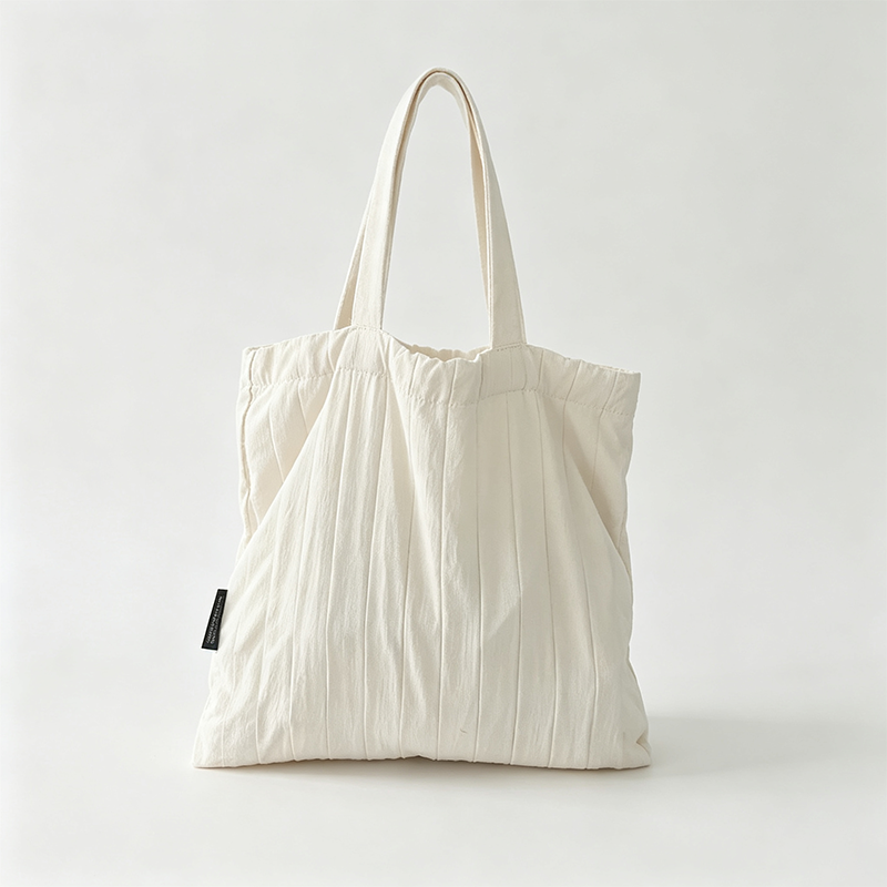 Padded Pleat Tote Bag