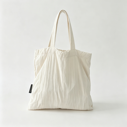 Padded Pleat Tote Bag