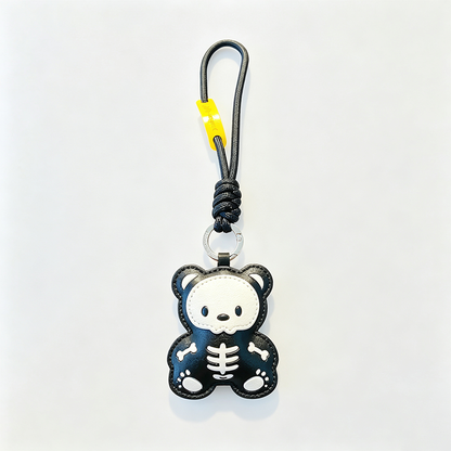 Faux PU Skeleton Animal Keychain
