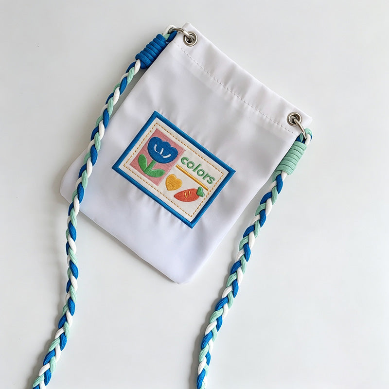 Embroidered Phone Crossbody Pouch
