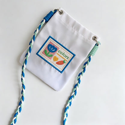 Embroidered Phone Crossbody Pouch