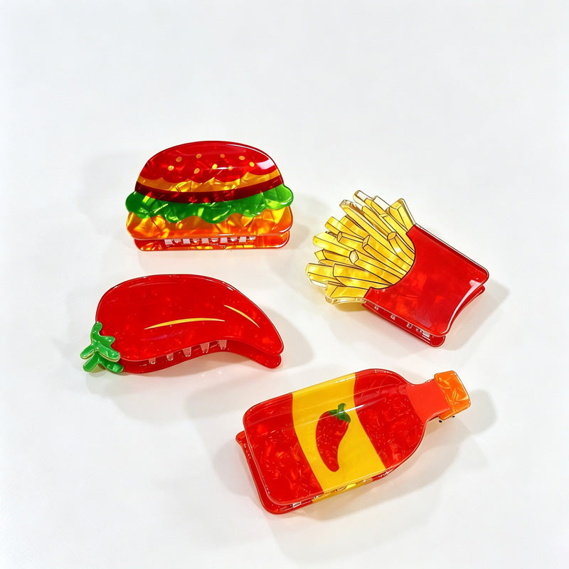 Chili Shape Hair Claw Clip