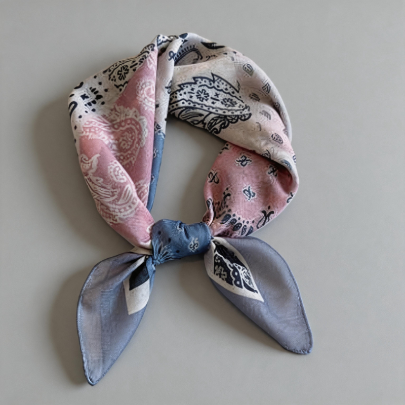 Floral Print Square Scarf Band - Shopdayla Wholesale - #4578