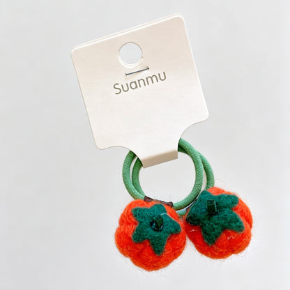 Felt Fruit Shape Hair Tie Set