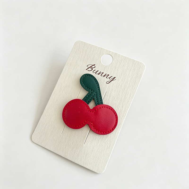 Faux Leather Animal BB Hair Clip