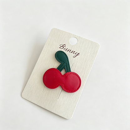 Faux Leather Animal BB Hair Clip