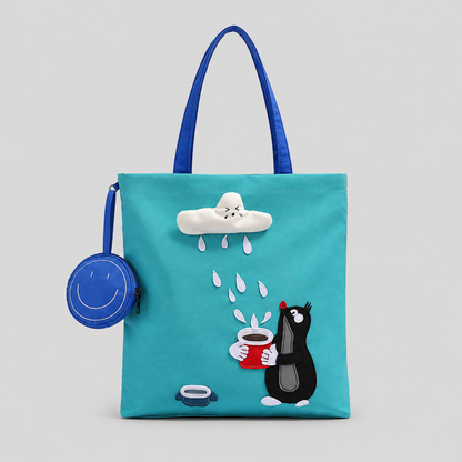 Cloud Raindrop Tote Handle Bag