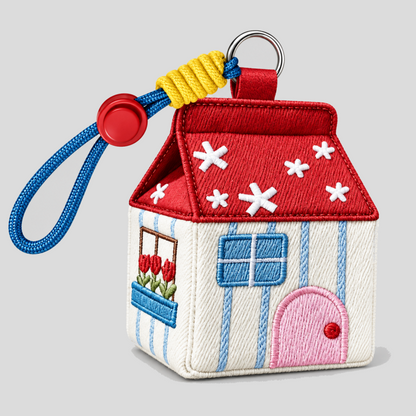 House Shaped Zipper Pouch