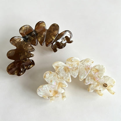 Petal Shape Acetate Hair Claw Clip
