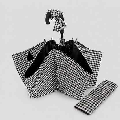 Houndstooth Folding Umbrella