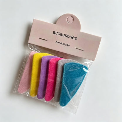 6PCS Kids Fabric BB Hair Clips Set