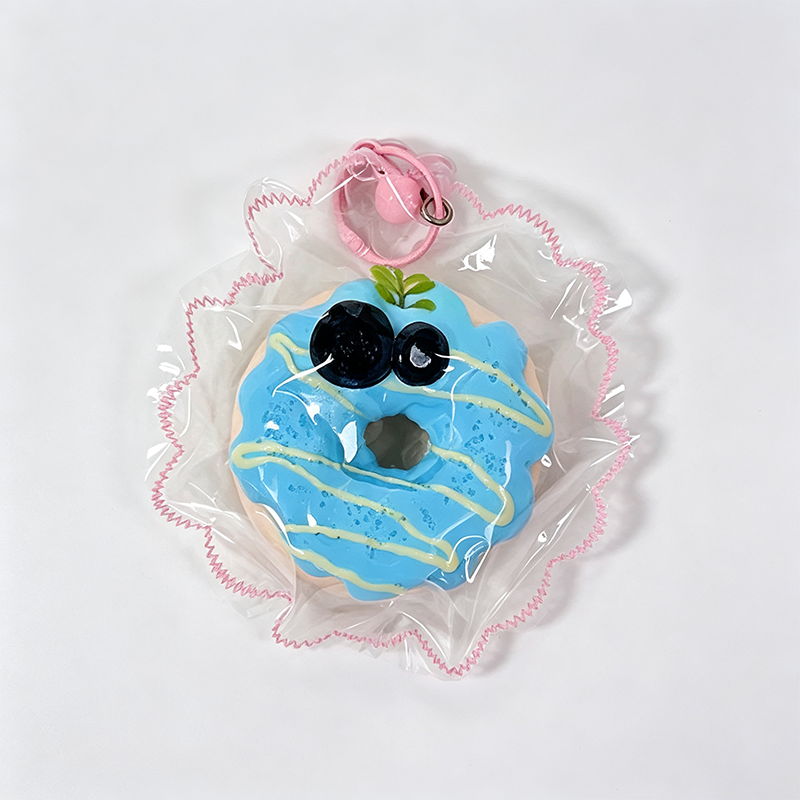 Donut Shape Squishy Toy Charm