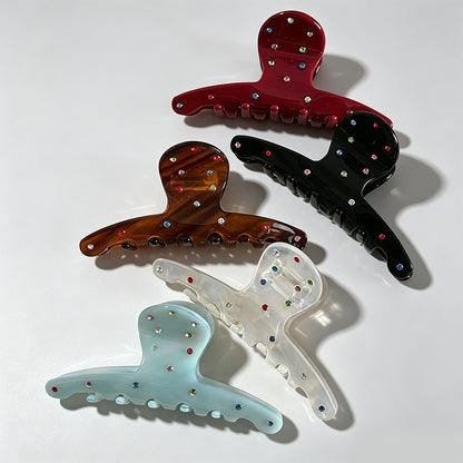 Multi Rhinestone Claw Clip