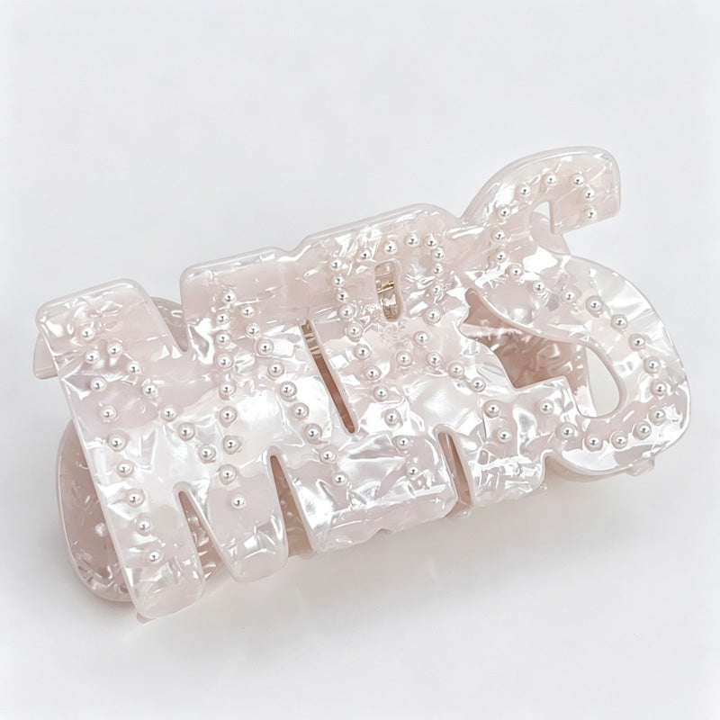 Bride Word Claw Clip