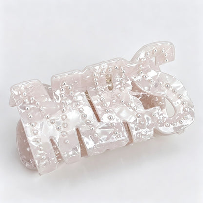 Bride Word Claw Clip