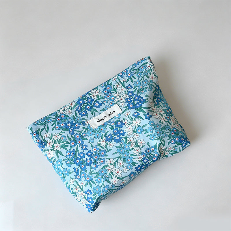 Liberty Floral Print Cotton Makeup Pouch