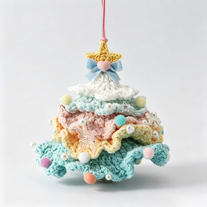 Snowy Christmas Tree Hanger Charm