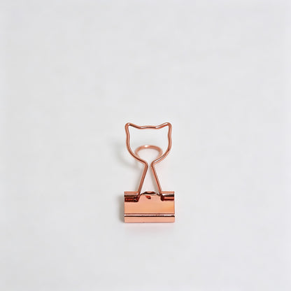 Gold Shape Binder Clip