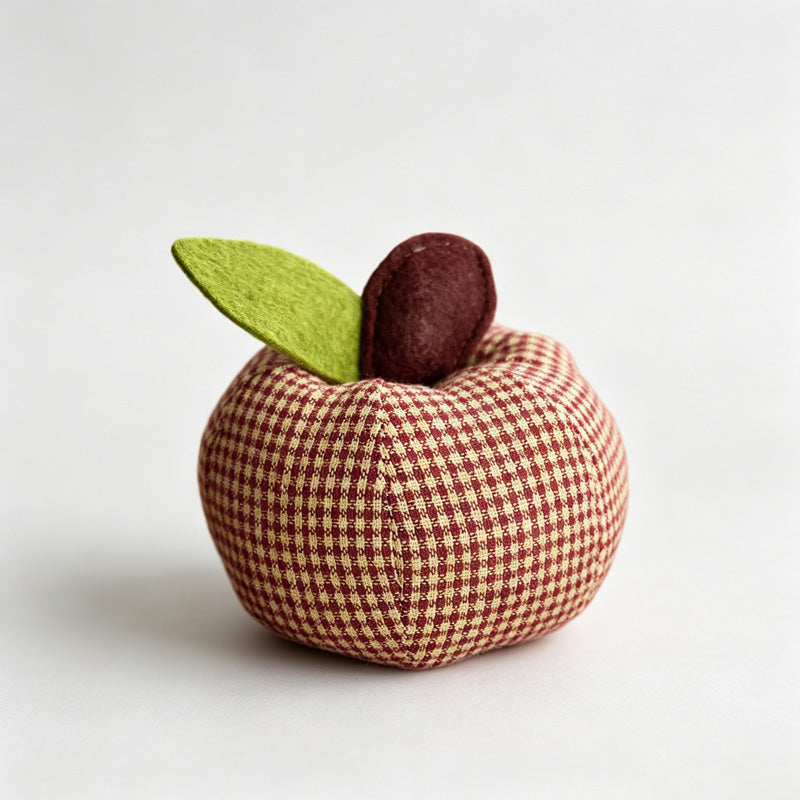 Plaid Apple Shaped Desktop Ornament