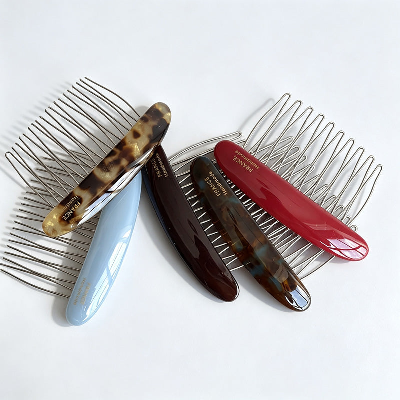 Oval Hair Insert Comb with Teeth