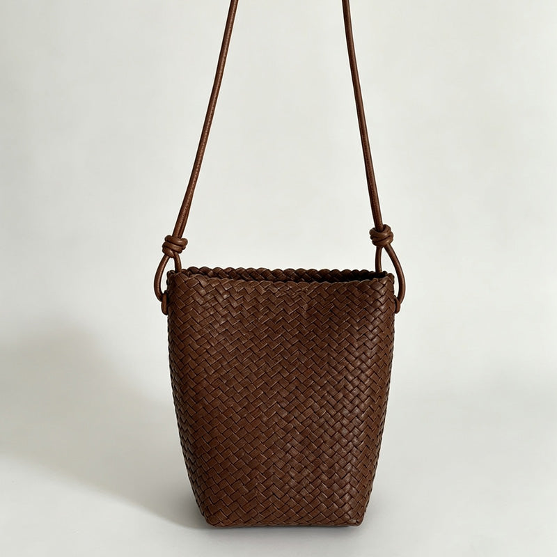 Woven Tapered Crossbody Bag