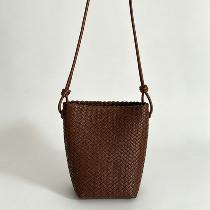 Woven Tapered Crossbody Bag