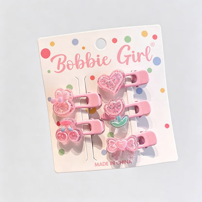 Animal Shape Resin Hair Clips Set