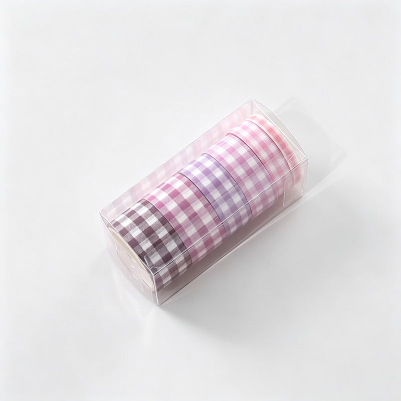 Plaid Print Washi Tape Set