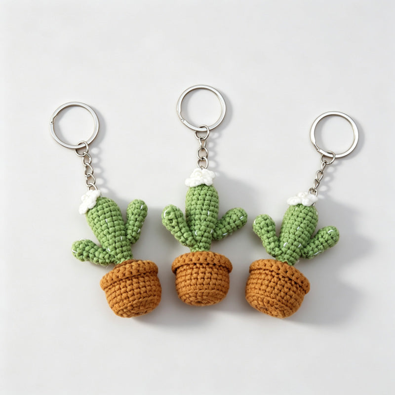 Mini Cactus Keychain