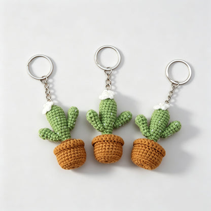 Mini Cactus Keychain