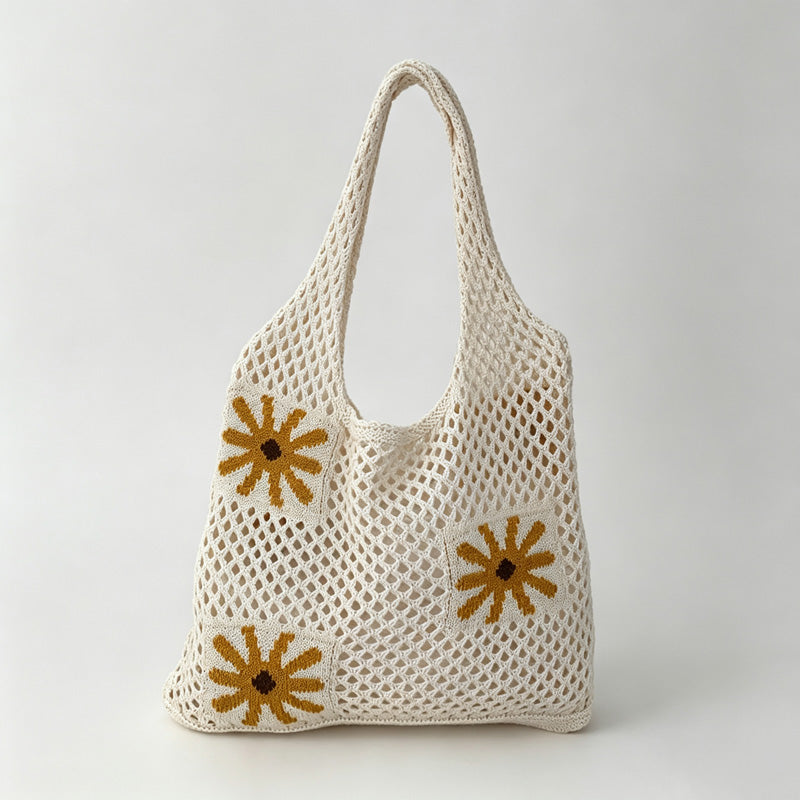 Fruit Patch Crochet Tote Bag