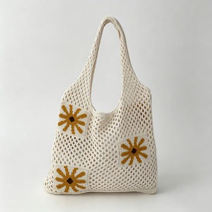 Fruit Patch Crochet Tote Bag