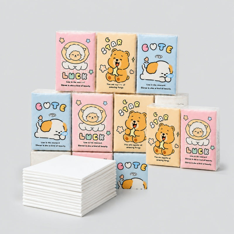 Cute Icon Pocket Tissues Set