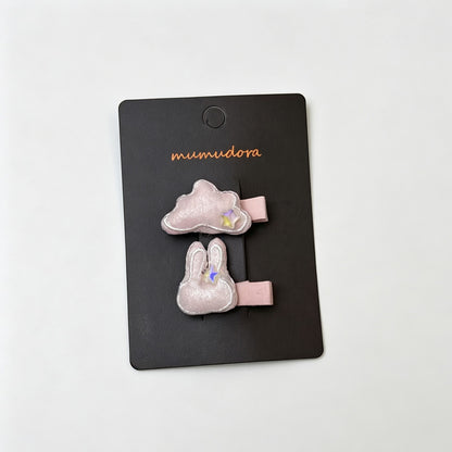 Fabric Lovely Hair Clips Set