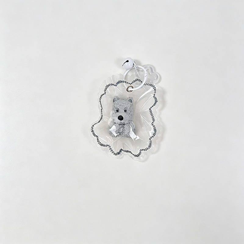 Mini Dog Squeeze Toy Keychain
