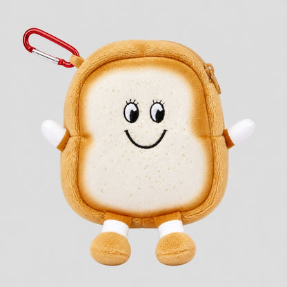 Toast Plush Earbud Storage Pouch