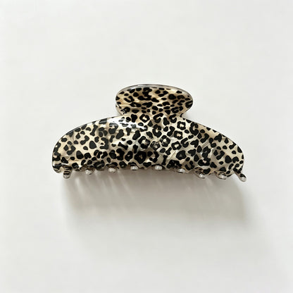 Leopard Marble Acetate Hair Claw