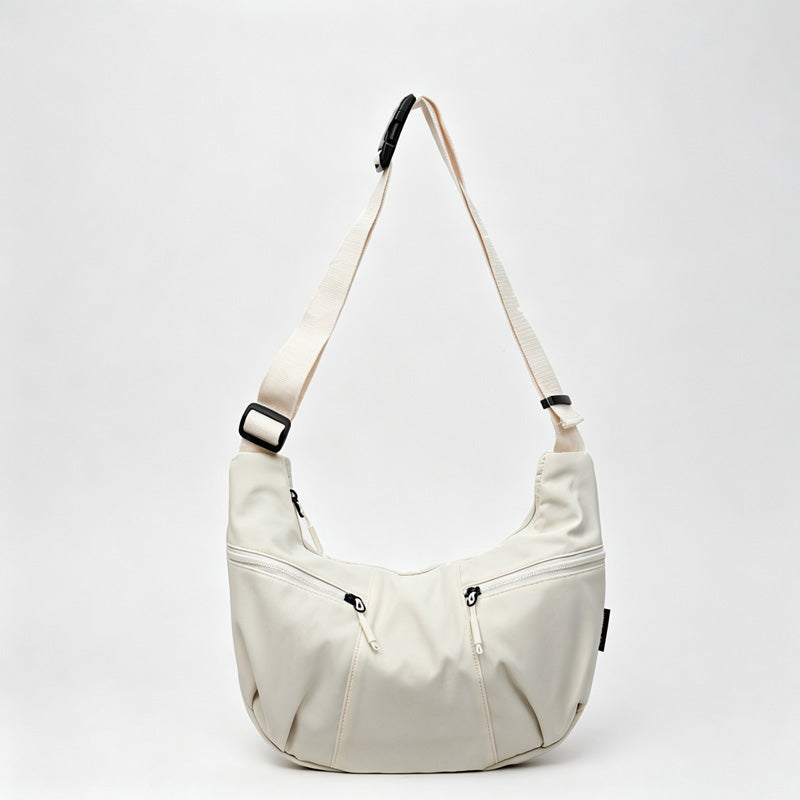 Crescent Nylon Hobo Crossbody Bag
