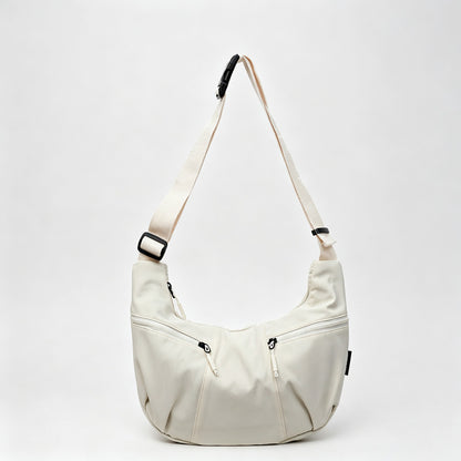 Crescent Nylon Hobo Crossbody Bag