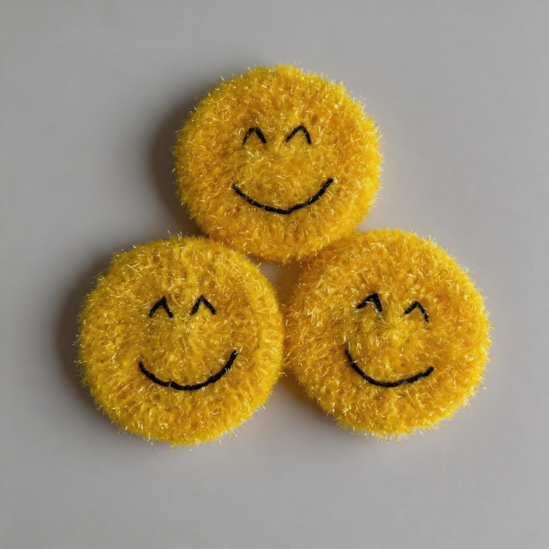 Smile Face Dishwashing Sponge - Shopdayla Wholesale - #3602