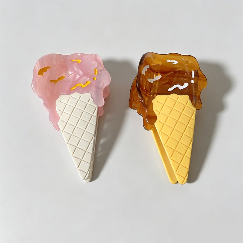 Fun Ice Cream Cone Hair Claw - Shopdayla Wholesale - #1810