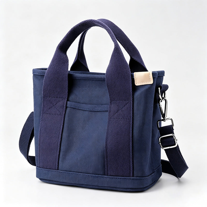 Large Canvas Crossbody Tote Bag