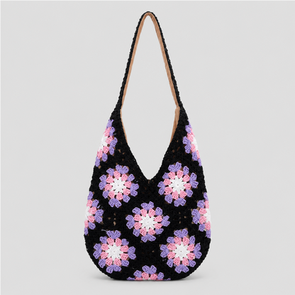 Sunflower Crochet Shoulder Bag