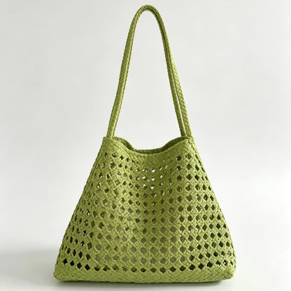 Cutout Trapeze Shoulder Tote