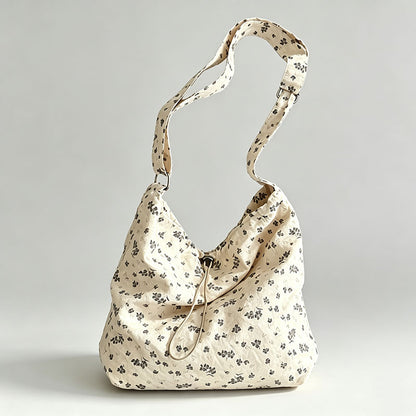 Floral Print Shoulder Tote Bag